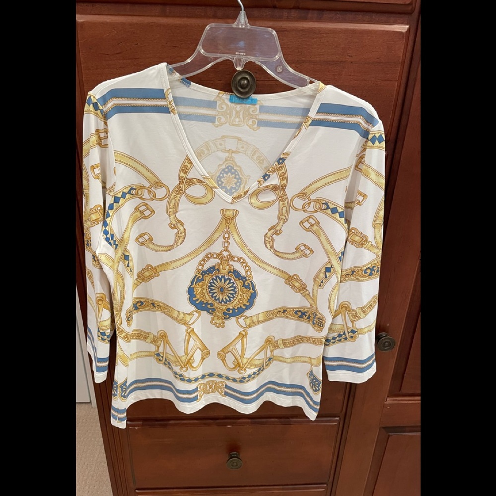 J MCLAUGHLIN SIGNATURE TEE SIZE L